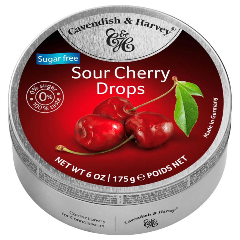 Cavendish & Harvey Sour Cherry Drops 175g